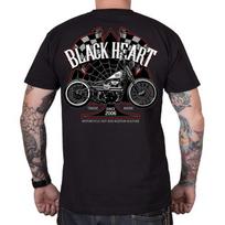 BLACK HEART Chopper Race marškinėliai - Juoda