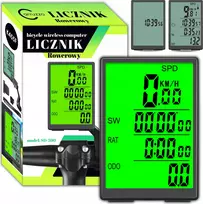 Carruzzo K455F Belaidis LCD dviračių spidometras   PRO
