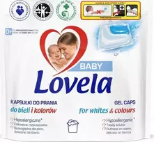 „Lovela Baby“ skalbimo kapsulės, skirtos baltiems ir spalvotiems vaikų drabužiams, 36 vnt.