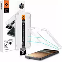 „Spigen“ grūdintas stiklas „SPIGEN GLAS.TR“ „EZ FIT PRO“ su atspindžių mažinimo danga, 2 vnt. rinkinys, skirtas „Galaxy S26 Ultra“, visiškai skaidrus