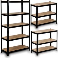 Humberg Regał metalowy magazynowy 180x90x40 cm HR-813 Black | 4813 | 5902854519989