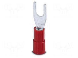 Tip: fork | M3,5 | 1.5mm2 | red | Type: insulated | Mat: PA | UL94V-2