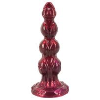 Beasty Cocks - vilkolakis Vilis dildo su siurbtuku - bordo (21 cm)