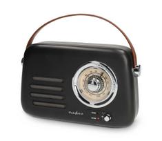 Nedis RDFM2600BK - FM retro radijas 3W/5V 1500 mAh