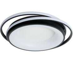 Brilagi - dimeriuojamas LED lubinis šviestuvas IRIS LED/84W/230V 47x51 cm juodas + su nuotoliniu pulteliu