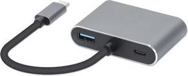 iBox IUHCHDVGA USB Type-C šakotuvas 4 viename USB 3.0 + PD 100 W + HDMI 4K 30 Hz + VGA Full HD