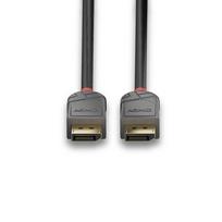 DisplayPort Kabelis - LINDY Anthra Line DisplayPort 1.4 Kabelis, M/M, 5 m, Juodas