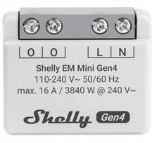 Shelly EM Mini Gen4 WiFi išmanusis energijos suvartojimo monitorius