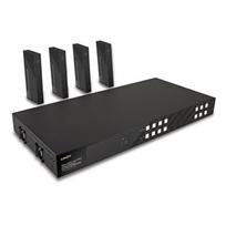 AV Ilgintuvas - LINDY Cat.6 HDMI 4K60 HDBaseT Matrix su 4 Imtuvais 150 m