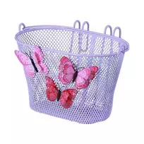 Basil Junior vairo krepšelis, priekinis,  Jasmine-Butterfly, 12"-20", alyvinis