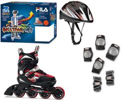 Riedučiai Fila J-One Combo 11190, juoda sp./raudona sp., 29-32
