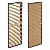 Žaliuzinė siena pavėsinei Mirpol Luxe, 90 cm, ruda sp./juoda sp.