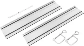 Kreipiamieji bėgiai 2 x 700 mm, jungtis, 2 spaustuvai