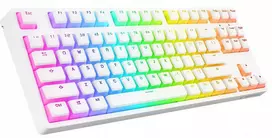 "Rampage" mechaninė klaviatūra TKL GHOST Huano Red Switch white
