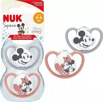 NUK čiulptukas USP 2 vnt. 0–6 mėn. „Micke Space“ 10730715 1/6