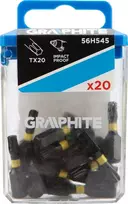 Grafito smūginiai antgaliai TX20 x 25 mm, 20 vnt.