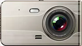 „Hurtel“ vaizdo registratorius. Automobilių vaizdo registratorius DVR979G „Full HD“ su G-jutikliu, LCD ekranu ir atbulinės eigos kamera – smėlio spalvos