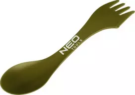„Neo“ 3-in-1 ABS turistiniai stalo įrankiai – būtiniausių daiktų rinkinys „SURVIVAL“: šaukštas, šakutė, peilis „NEO TOOLS“