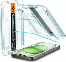 Spigen Glass tR EZ Fit 2 Pack, transparency - iPhone 15 Plus