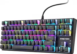PREYON „Blue Blitz Claw“ klaviatūra su „Gateron Blue“ klavišais (PBBC87B)