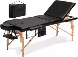 „Bodyfit“ 3-segmentinis medinis masažo stalas-lova XXL