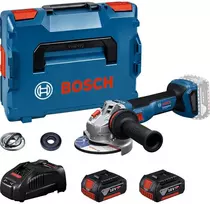 „Bosch“ šlifuoklis GWS18V-11, kampinis šlifuoklis (125 mm, 2 x 5,0 Ah LB)