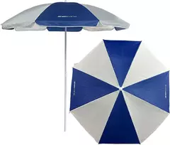 vidaXL PAPLŪDIMIO IR BALKONO SKĖTIS, 160 CM, BALTA-MĖLYNA, 1067643