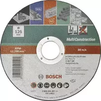 „Bosch“ pjovimo diskas, Ø 125 × 22,23 × 1,0 mm, tiesus