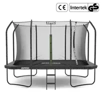 Sodo batutas „Zipro Jump Pro Quadro“ su vidiniu tinklu, 366 x 244 cm