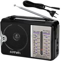 Nešiojamas FM/AM radijas, tinklo/baterijų, USB, antena, 230V