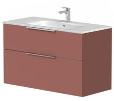 Spintelė po praustuvu Kame BIG, BU/10-3DR/40-BIG, 100 cm, Antikinė raudona