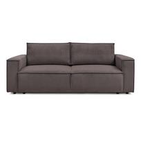 Taupe spalvos iš kordinio velveto sulankstoma sofa 245 cm Nihad – Bobochic Paris