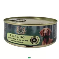 Real Dog SP Wet Adult Beef&Lamb konservuotas pašaras suaugusiems šunims, jautiena, ėriena; 240g, 800g