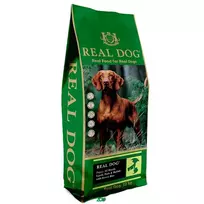 Real Dog SP Puppy All Breeds Lamb, Pork, Buffalo&Rice sausas pašaras šuniukams visų veislių, ėriena, kiauliena, buivoliena; 12kg