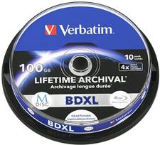 BD-XL Verbatim M-Disc 100GB 4X spausdinimui tinkama rašalinė plokštelė 10 vnt. 43850 | 023942438502 | 023942438502