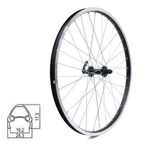 Priekinis ratas J19SB 24" // V-Brake, 32H, QR, dvigubas, kniedytas, aliuminis