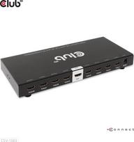 Club3D HDMI skirstytuvas CSV-1383 1-8 HDMI 4K 60Hz 600MHz, 9 HDMI išėjimų, metalinis korpusas