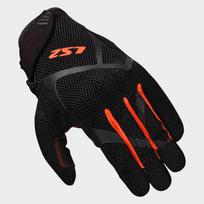 LS2 RAY II MAN GLOVES BLACK RED vyriškos motociklisto pirštinės L
