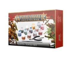 Warhammer Age of Sigmar Paints and Tools, 80-17, 16 daiktų