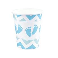 Vienkartiniai popieriniai puodeliai Baby Shower, 220 ml, 6 vnt.