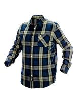 Vyriški flaneliniai marškiniai NEO 81-541 XL (tamsiai mėlyna, alyvinė, juoda)