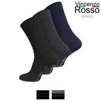 Kojinės vyrams Vincenzo Rosso, juodos, 3 poros