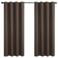 Užtemdanti aksominė užuolaida su žiedais Rose Home Fashion ruda 225 x 140 cm 2 vnt.