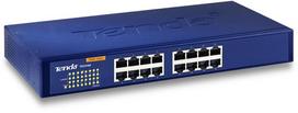 Šakotuvas Tenda 16-port Gigabit Ethernet Switch Unmanaged Mėlyna