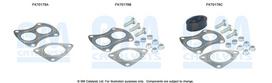 BM CATALYSTS Montavimo komplektas, išmetimo vamzdis FK70179