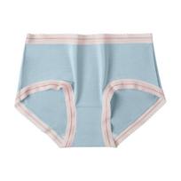 Silk Grade Antibacterial Underwear High-end Breathable Underwear Super Elastic Silk Smooth Underwear Lace Edge Modal Triangle Pants XL white