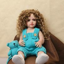 22 inch Reborn Todder Girl Gift Fashion Doll Pink Skirt Lifelike Real Soft Touch Full Body Silicone Doll For Baby Toy