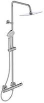 Stacionari dušo sistema Ideal Standard Ceratherm T100, Evo Diamond 200x200 mm galva ir rankiniu dušu, chrom