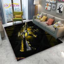 3D Rifle Pistol Revolver Gun Cartoon Area Rug,Carpet Rug for Living Room Bedroom,Kid Kitchen Dormat Bathroom Anti-slip Floor Mat 40x60cm