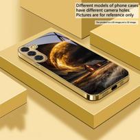 Gyslų dykuma Skirta Samsung Galaxy S20 FE S21 S22 S23 Plus S24 Ultra 25Ultra S21+ S9+ S22Plus Auksinis stiklinis telefono dėklas Galaxy S8